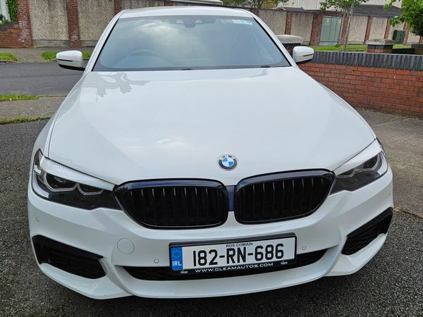 BMW 5-Series Saloon, Petrol Plug-in Hybrid, 2018, White