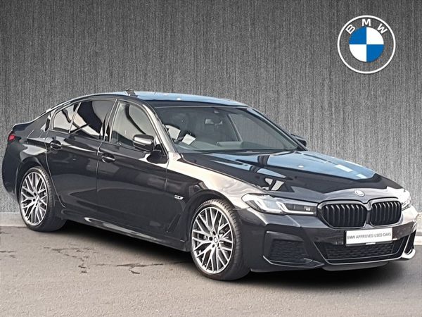 BMW 5-Series Saloon, Petrol Plug-in Hybrid, 2022, Black