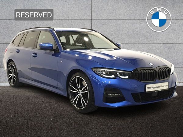 BMW 3-Series Estate, Petrol Plug-in Hybrid, 2021, Blue