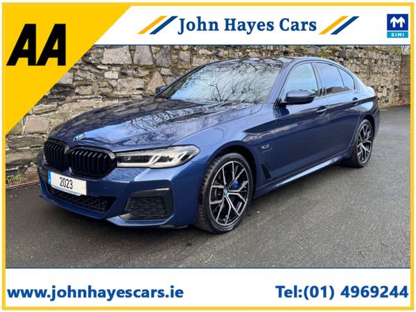 BMW 5-Series Saloon, Petrol Plug-in Hybrid, 2023, Blue