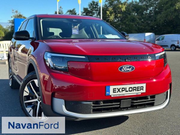 Ford Explorer SUV, Electric, 2024, Red