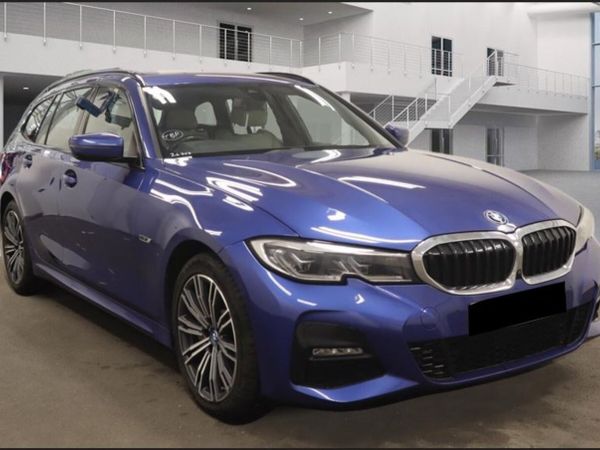 BMW 3-Series Estate, Petrol Hybrid, 2022, Blue