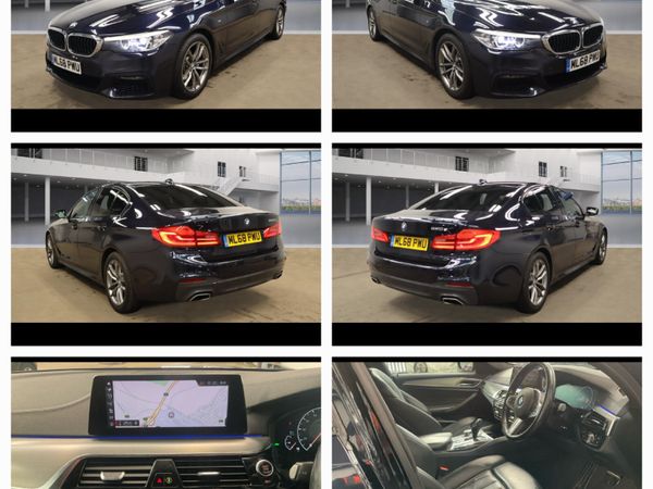 BMW 5-Series Saloon, Diesel, 2018, Black