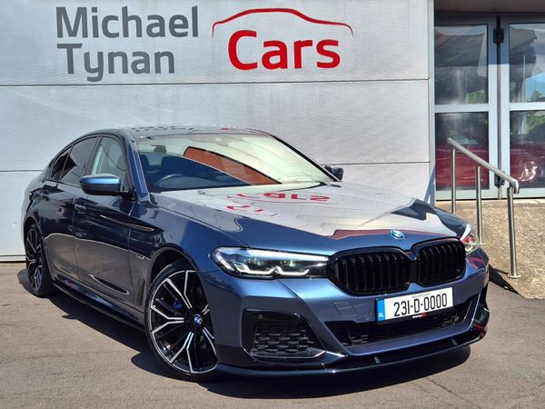 BMW 5-Series Saloon, Petrol Plug-in Hybrid, 2023, Blue