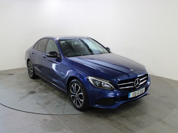 Mercedes-Benz C-Class Saloon, Petrol Plug-in Hybrid, 2017, Blue