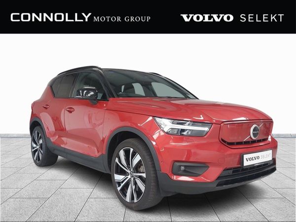 Volvo XC40 SUV, Electric, 2022, Red