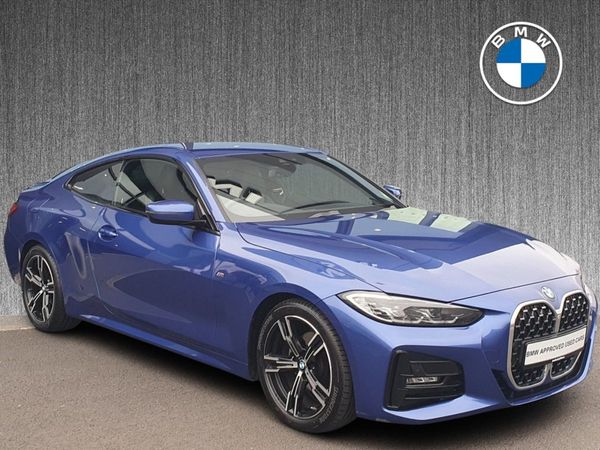 BMW 4-Series Coupe, Diesel Hybrid, 2021, Blue