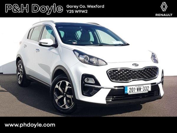 Kia Sportage SUV, Diesel Hybrid, 2020, White