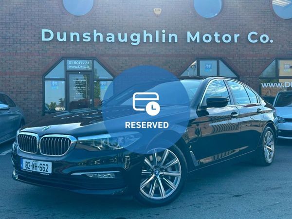 BMW 5-Series Saloon, Hybrid, 2018, Black