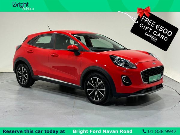 Ford Puma MPV, Petrol Hybrid, 2021, Red