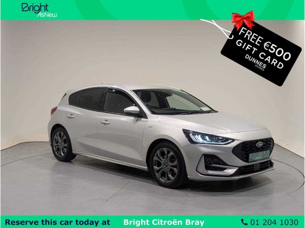 Ford Focus Hatchback, Petrol Hybrid, 2023, Grey