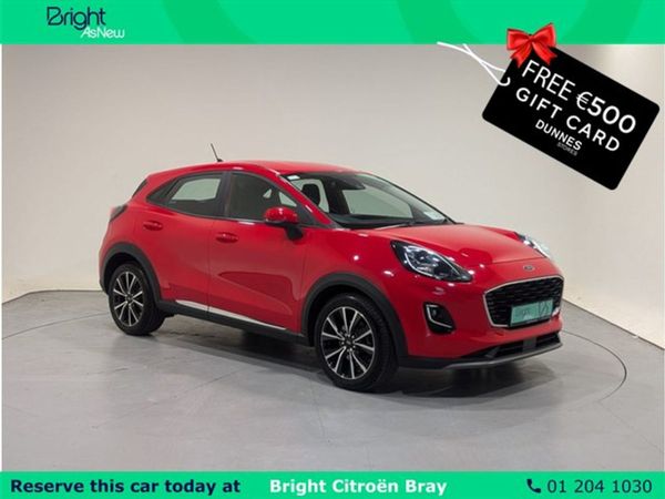 Ford Puma MPV, Petrol Hybrid, 2021, Red