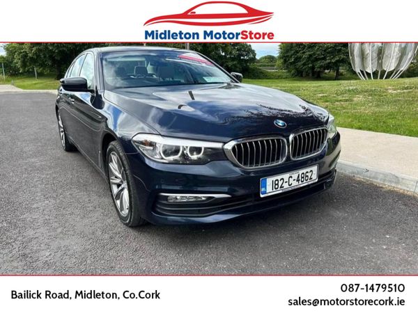 BMW 5-Series Saloon, Diesel, 2018, Blue