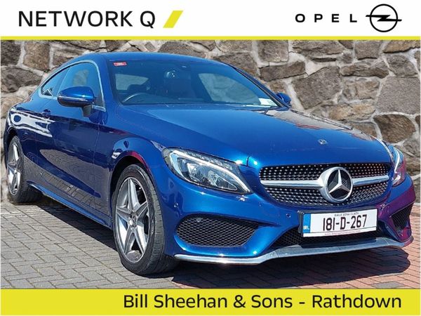 Mercedes-Benz C-Class Coupe, Petrol, 2018, Blue