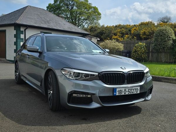 BMW 5-Series Estate, Diesel, 2018, Blue