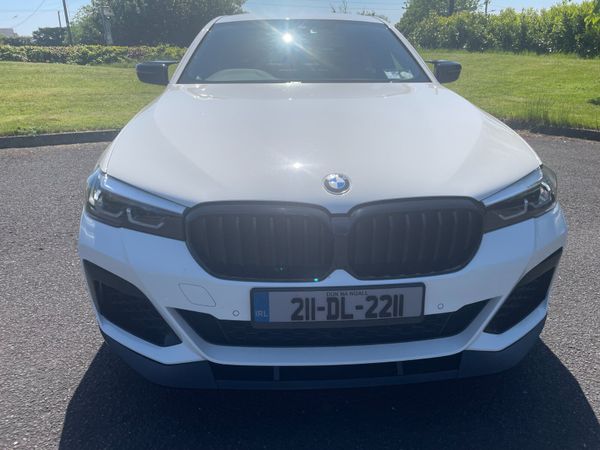BMW 5-Series Saloon, Petrol Plug-in Hybrid, 2021, White