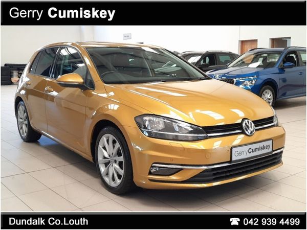 Volkswagen Golf Hatchback, Diesel, 2018, Yellow