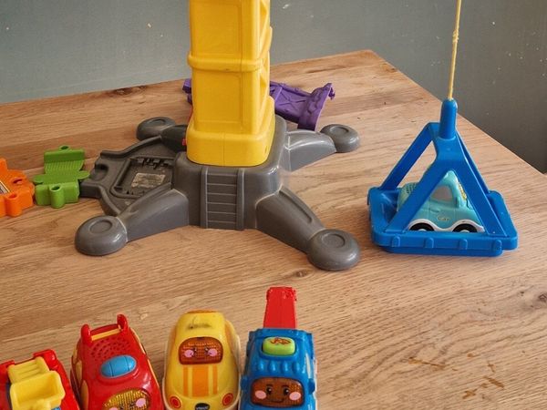 VTech Toot Toot Cars, crane & ramps for sale in Co. Dublin for €50 on ...