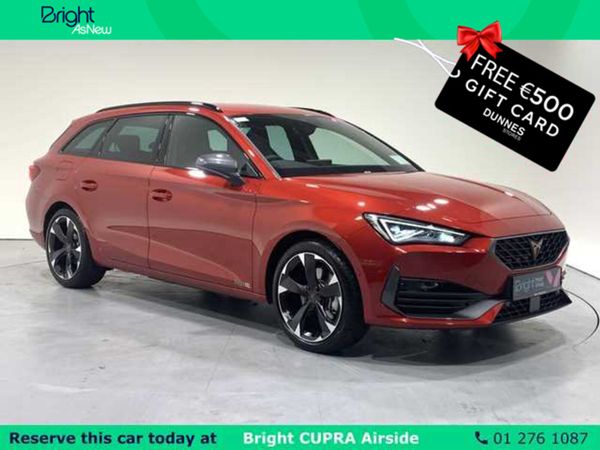 Cupra Leon Estate, Petrol Plug-in Hybrid, 2024, Red