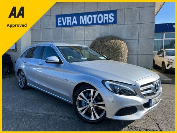 Mercedes-Benz C-Class Estate, Petrol Plug-in Hybrid, 2017, Silver