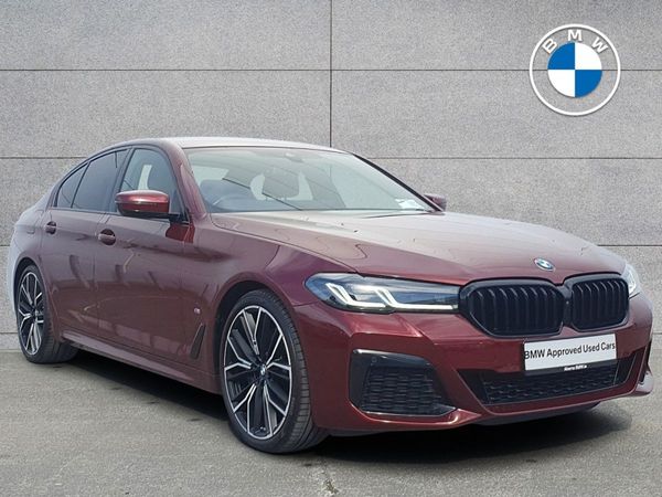BMW 5-Series Saloon, Diesel Hybrid, 2023, Red