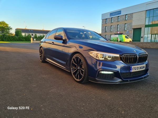 BMW 5-Series Saloon, Diesel, 2017, Blue