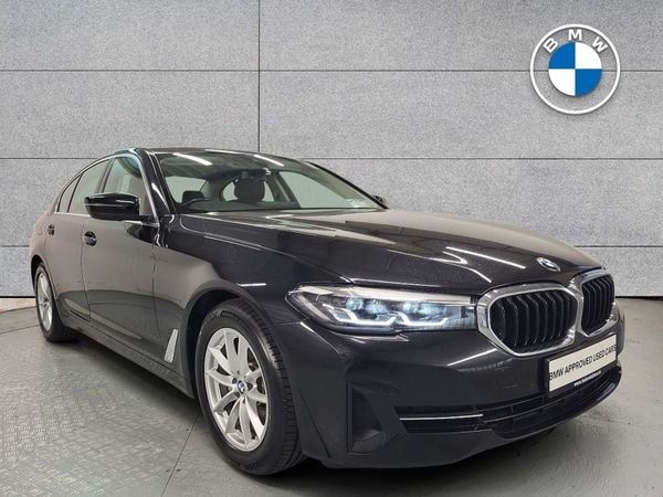 BMW 5-Series Saloon, Diesel Hybrid, 2021, Black