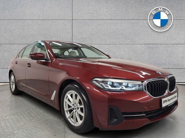 BMW 5-Series Saloon, Diesel Hybrid, 2022, Red