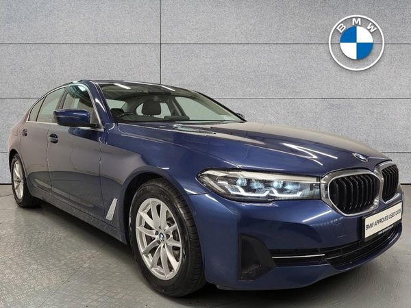 BMW 5-Series Saloon, Diesel Hybrid, 2022, Blue