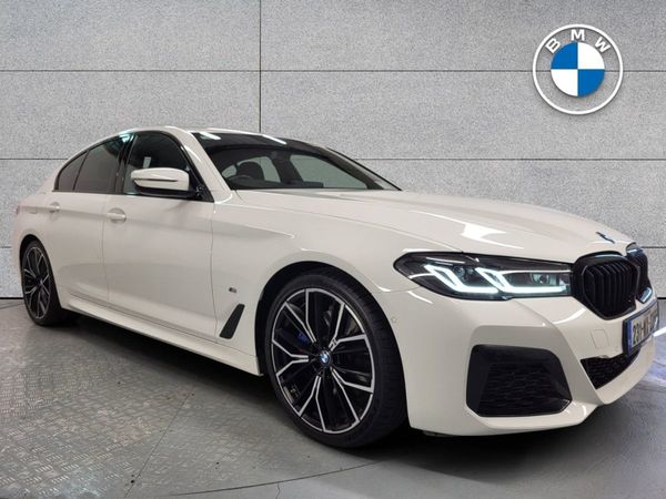 BMW 5-Series Saloon, Diesel Hybrid, 2023, White