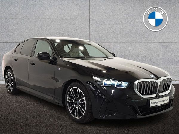 BMW 5-Series Saloon, Petrol Plug-in Hybrid, 2025, Black