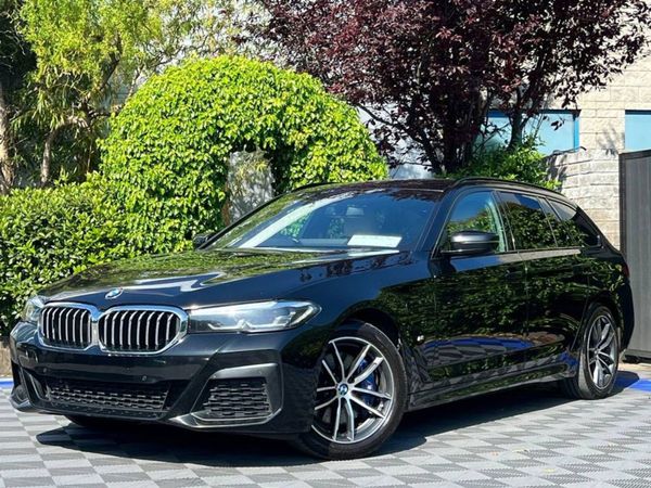 BMW 5-Series Estate, Hybrid, 2021, Black