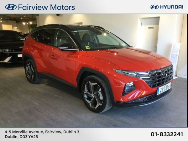 Hyundai Tucson SUV, Petrol Hybrid, 2023, Red