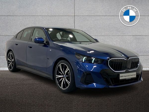 BMW 5-Series Saloon, Petrol Hybrid, 2024, Blue