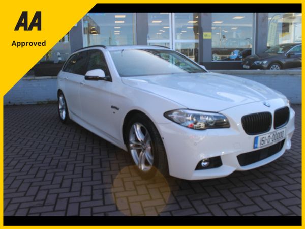 BMW 5-Series Estate, Petrol, 2015, White