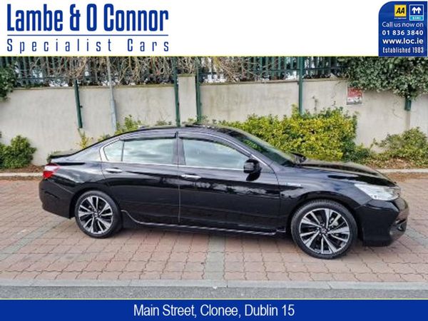 Honda Accord Saloon, Petrol Hybrid, 2018, Black