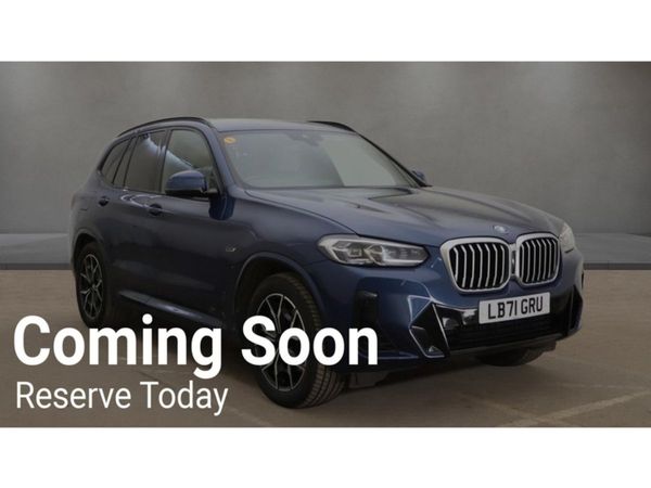BMW X3 SUV, Petrol Plug-in Hybrid, 2022, Blue