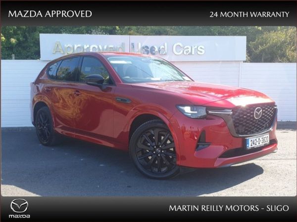 Mazda CX-60 SUV, Petrol Plug-in Hybrid, 2024, Red