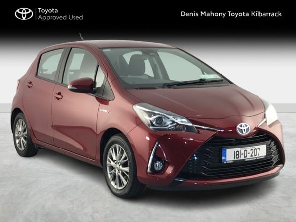 Toyota Yaris Hatchback, Petrol Hybrid, 2018, Red