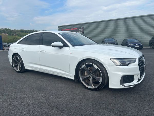 Audi A6 Saloon, Diesel Hybrid, 2020, White