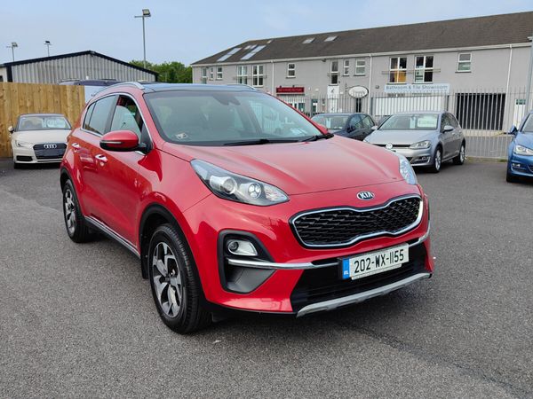 Kia Sportage SUV, Diesel Hybrid, 2020, Red