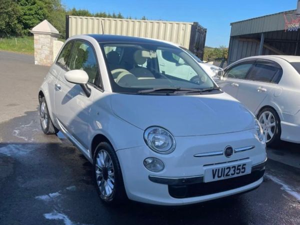 Fiat 500 Hatchback, Petrol, 2015, White