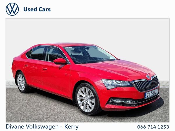 Skoda Superb Saloon, Diesel, 2023, Red
