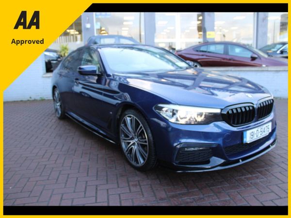 BMW 5-Series Saloon, Hybrid, 2019, Blue