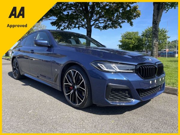 BMW 5-Series Saloon, Diesel Hybrid, 2022, Blue