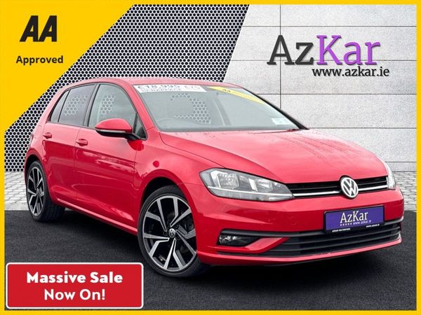 Volkswagen Golf Hatchback, Diesel, 2019, Red