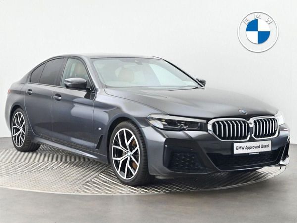 BMW 5-Series Saloon, Diesel Hybrid, 2021, Grey