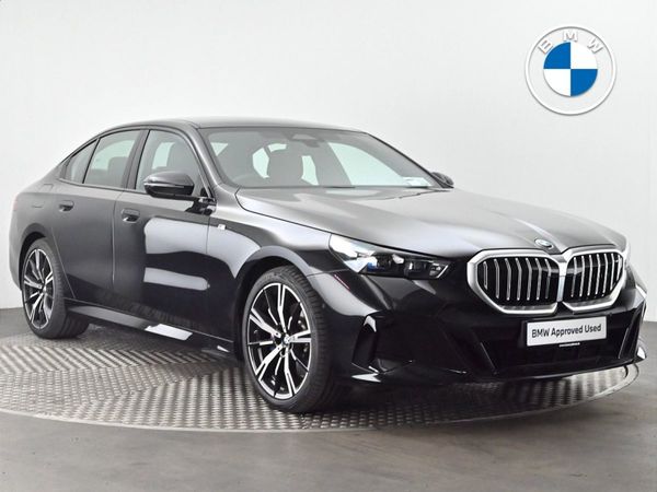 BMW 5-Series Saloon, Petrol Hybrid, 2025, Black
