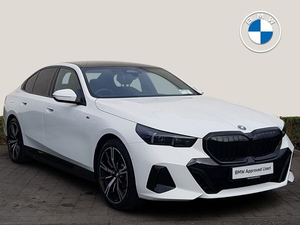 BMW 5-Series Saloon, Petrol Plug-in Hybrid, 2024, White