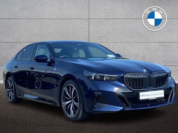 BMW 5-Series Saloon, Petrol Hybrid, 2024, Blue